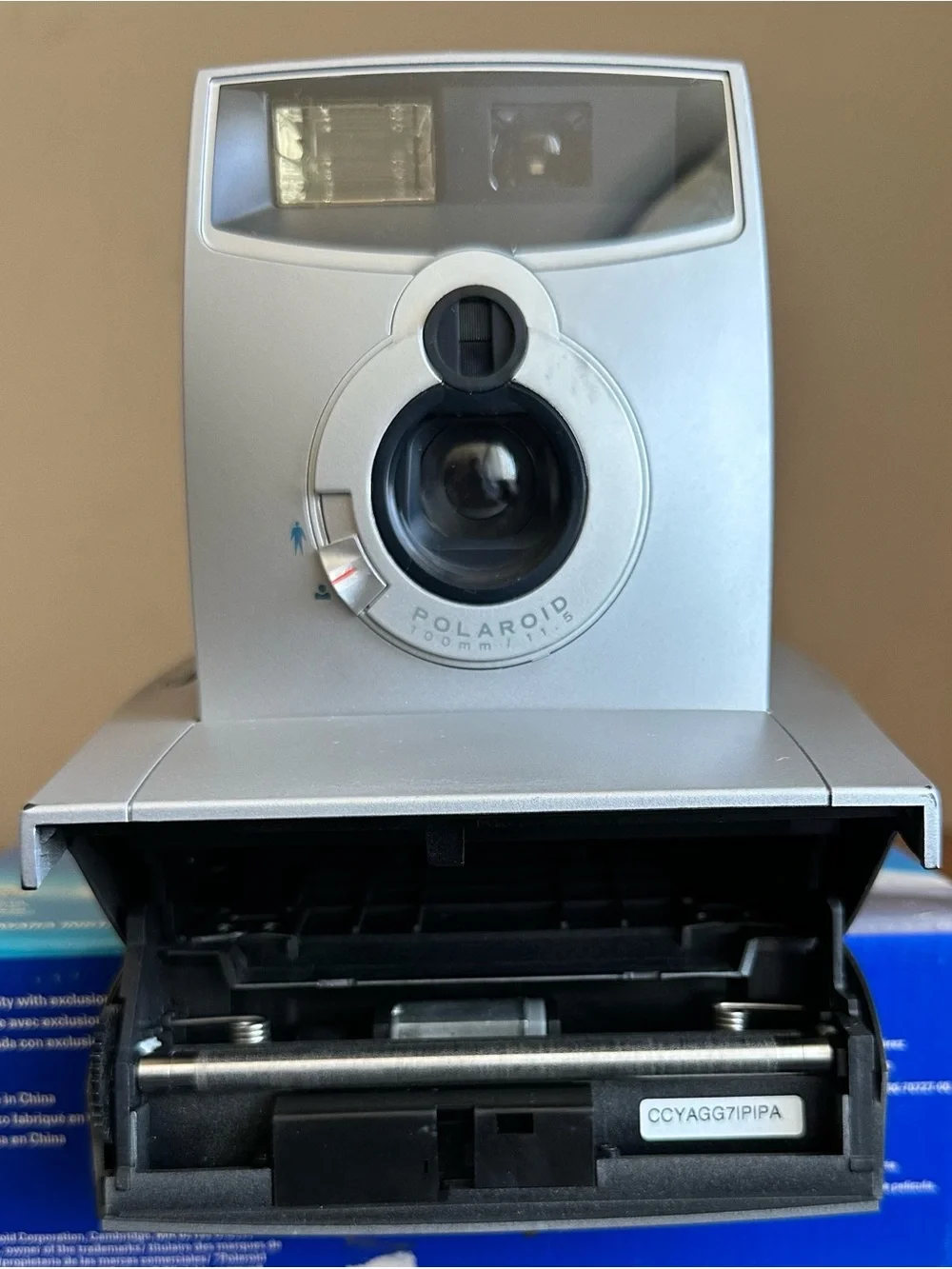 Polaroid Spectra Instant Camera in Silver and Black